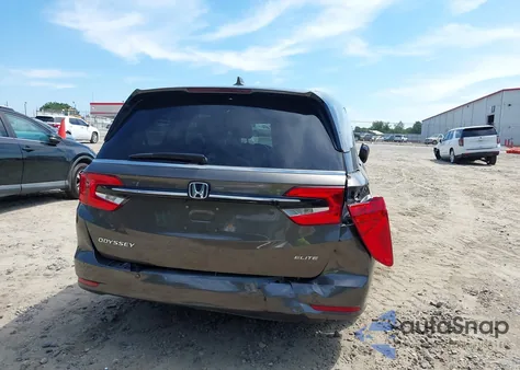 2023 Honda Odyssey Elite из США, поврежденный, VIN 5FNRL6H92PB009346